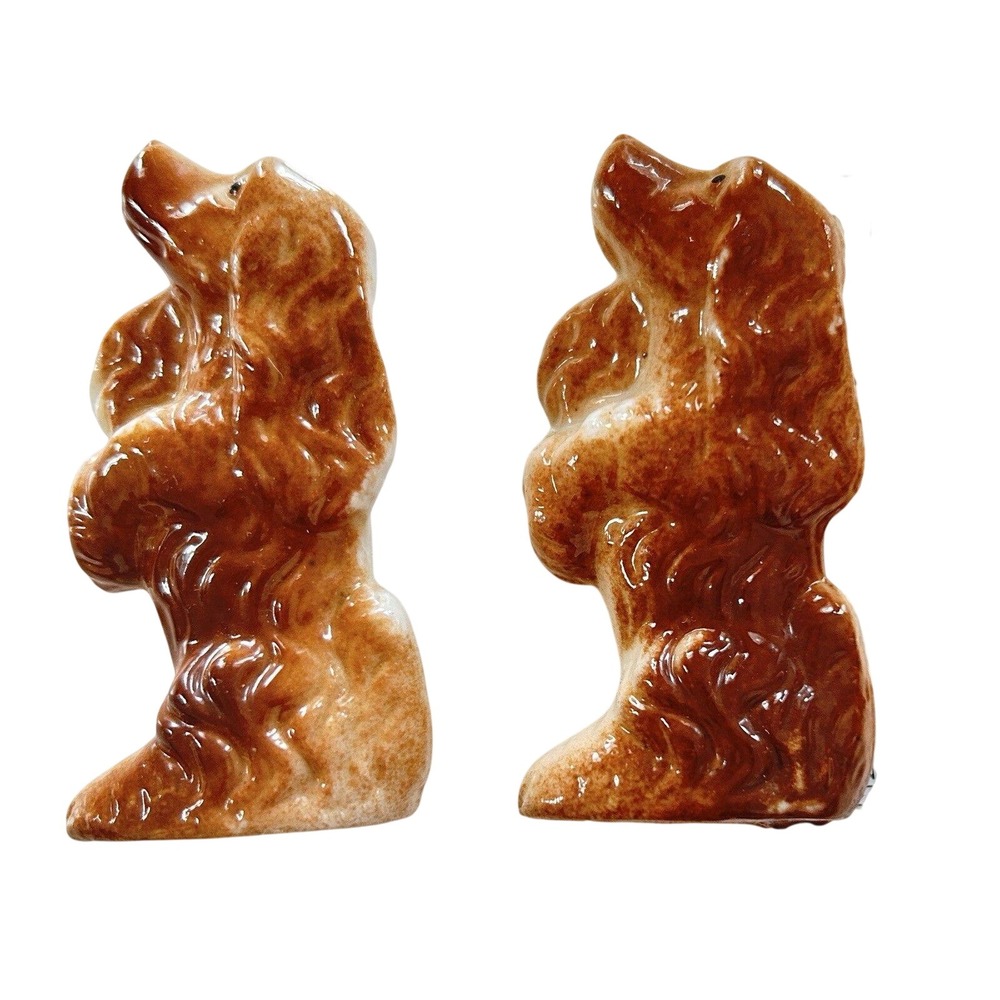 2 Vintage Cocker / English Spaniel‎ Porcelain Figurines Standing